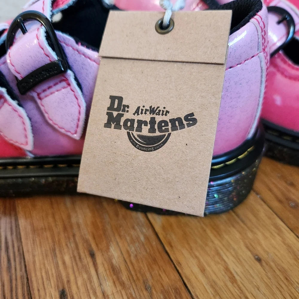 Dr. Martens 31600 Pink Mary Jane Shoes